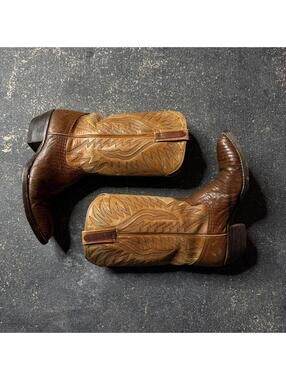 Vintage 90’s Brown Dan Post Cowboy Boots